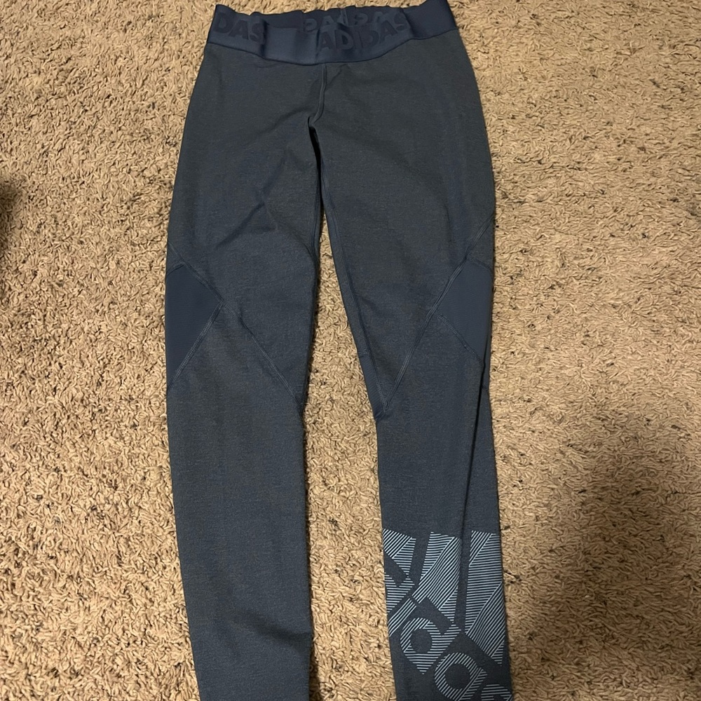 Adidas blue leggings, in great condition.